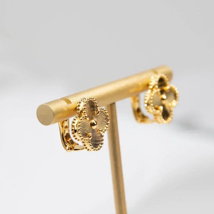 CLOVER LEAF EARRINGS | GOLD