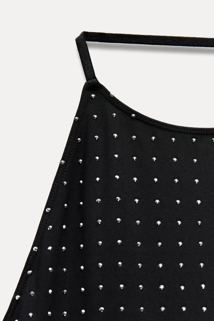 Halter™ | Elegant Dress with Rhinestones
