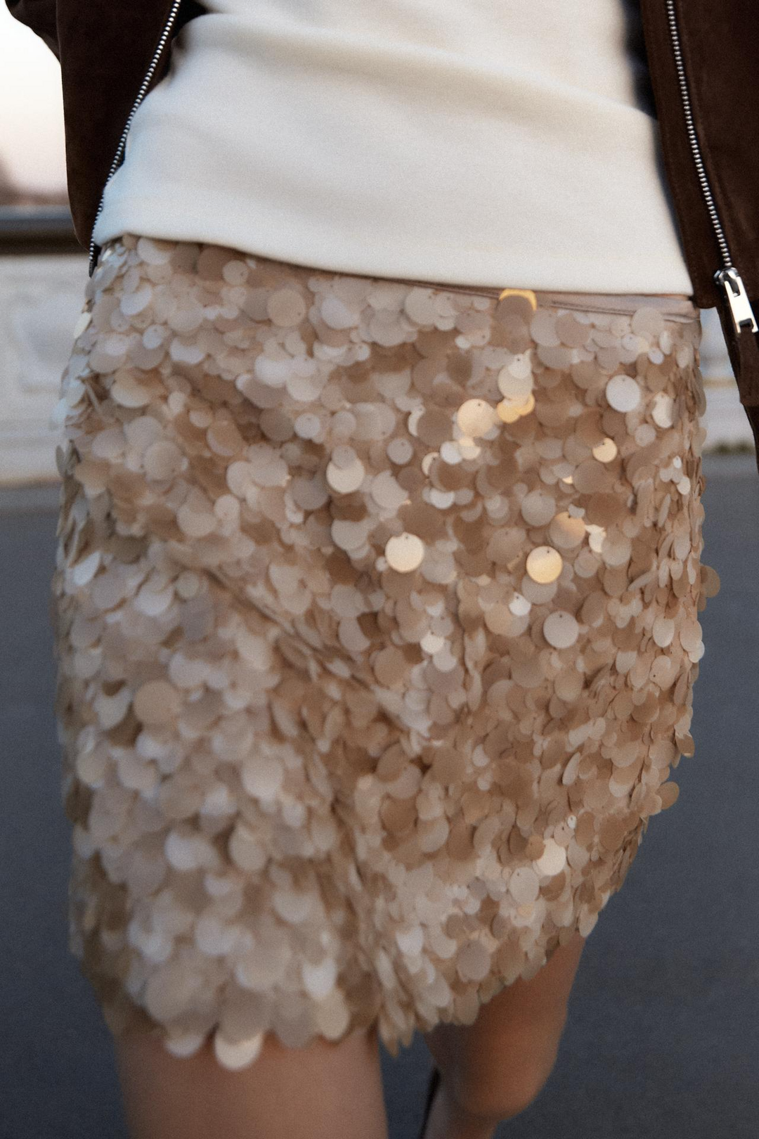Cleo™ | High Waist Sequin Skirt