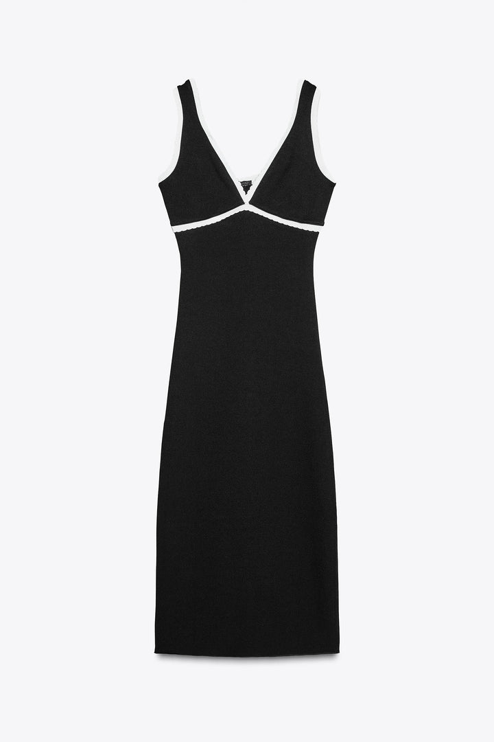 Clara™ | Contrast Grace Midi Dress
