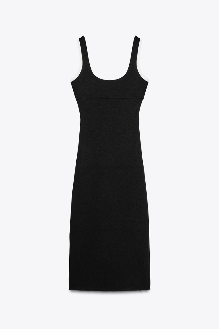 Clara™ | Contrast Grace Midi Dress