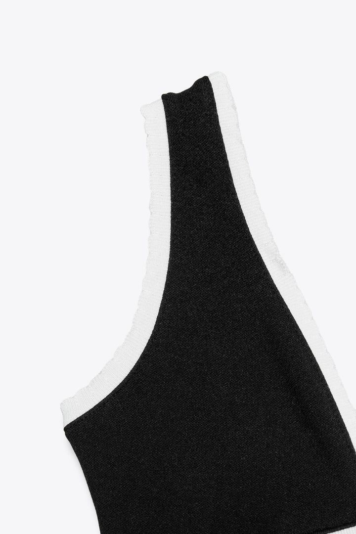 Clara™ | Contrast Grace Midi Dress