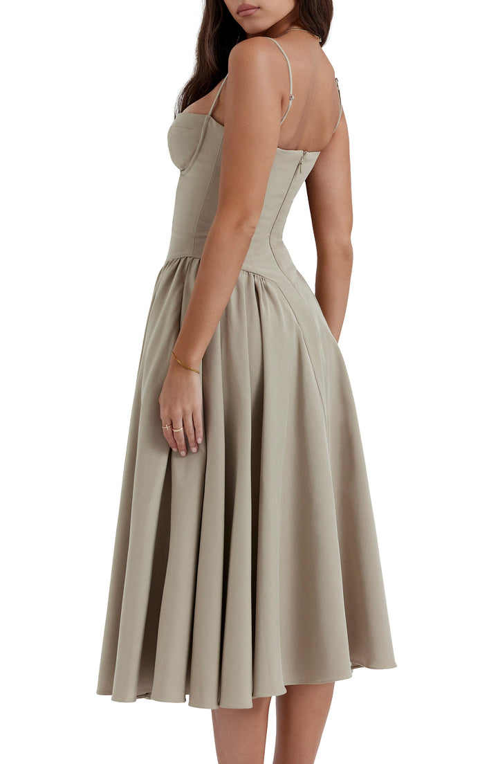 Elara™ | Charm Midi Dress