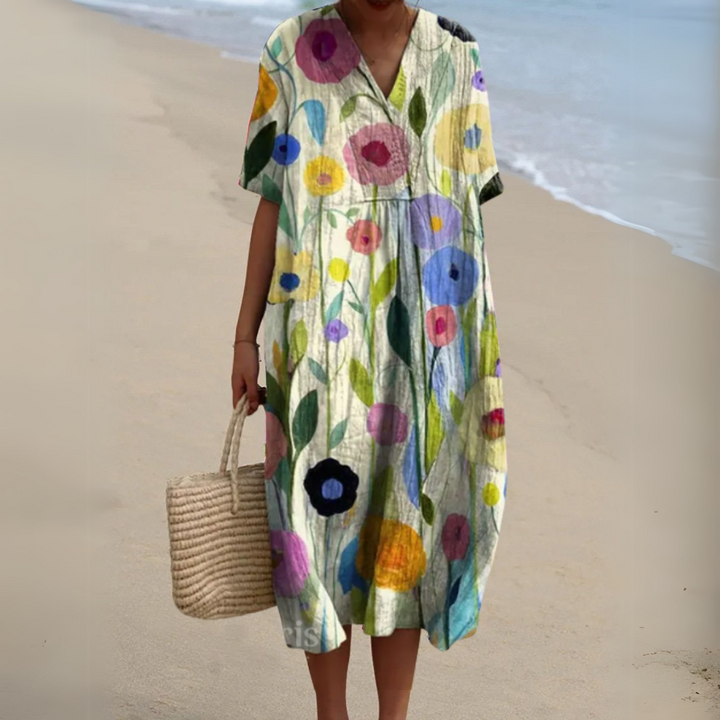Sorellie™ | Floral Midi Dress