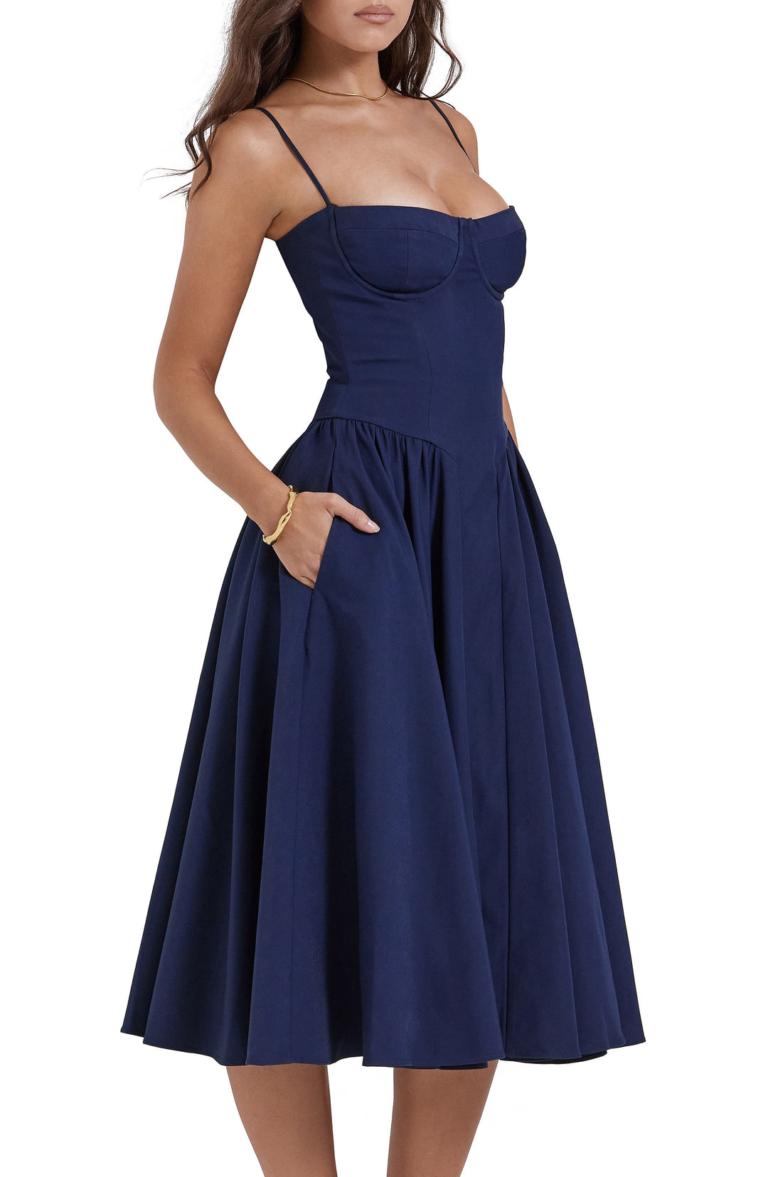 Elara™ | Charm Midi Dress