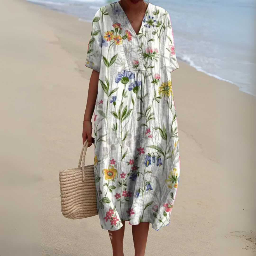 Sorellie™ | Floral Midi Dress