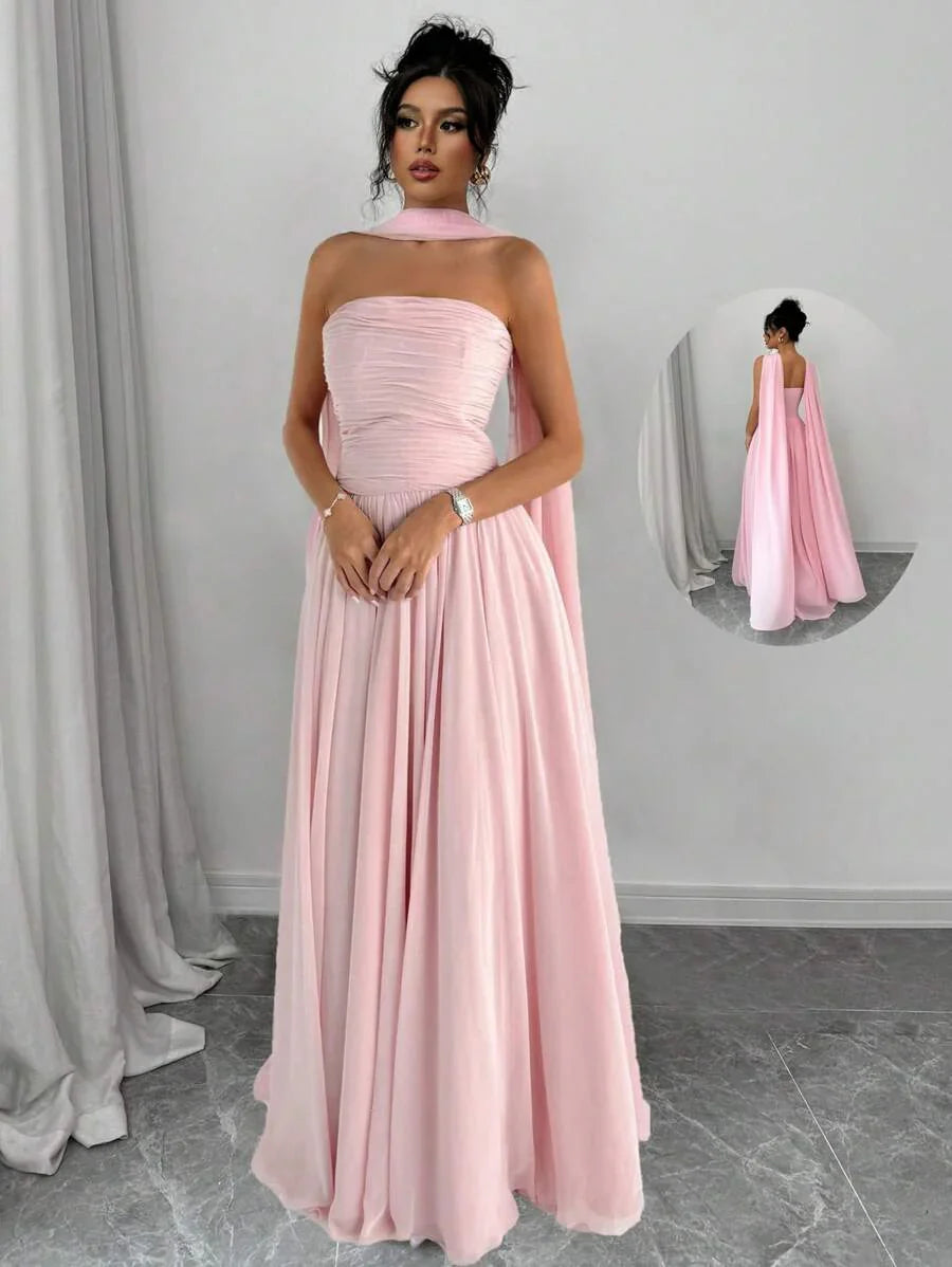 Alessia™ | Sculpted Strapless Maxi Dress