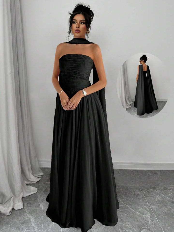 Alessia™ | Sculpted Strapless Maxi Dress
