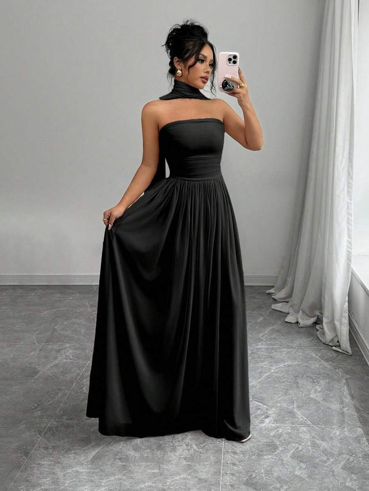 Alessia™ | Sculpted Strapless Maxi Dress