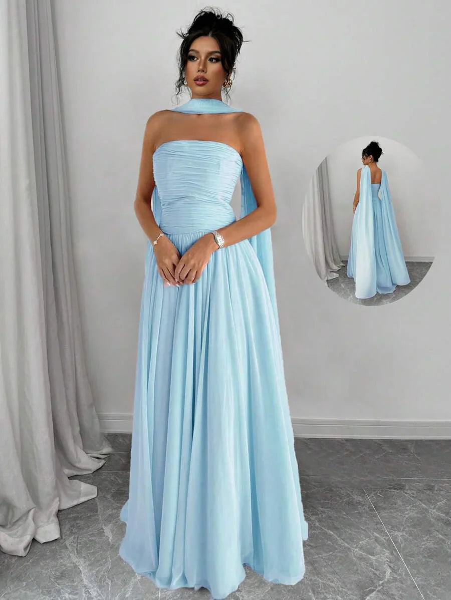 Alessia™ | Sculpted Strapless Maxi Dress