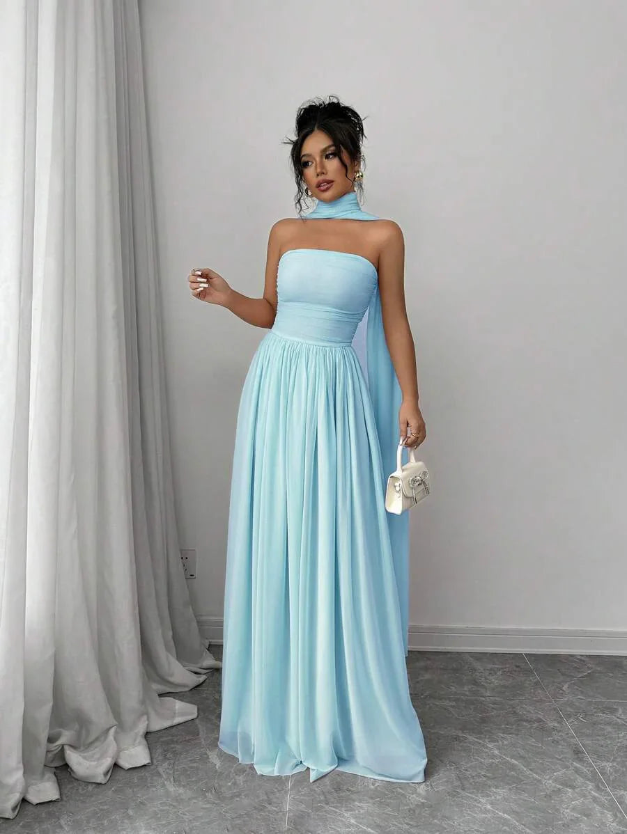 Alessia™ | Sculpted Strapless Maxi Dress