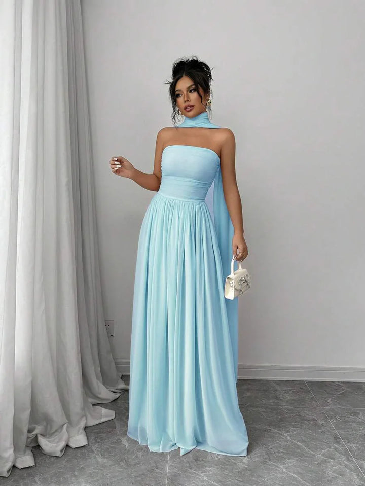 Alessia™ | Sculpted Strapless Maxi Dress