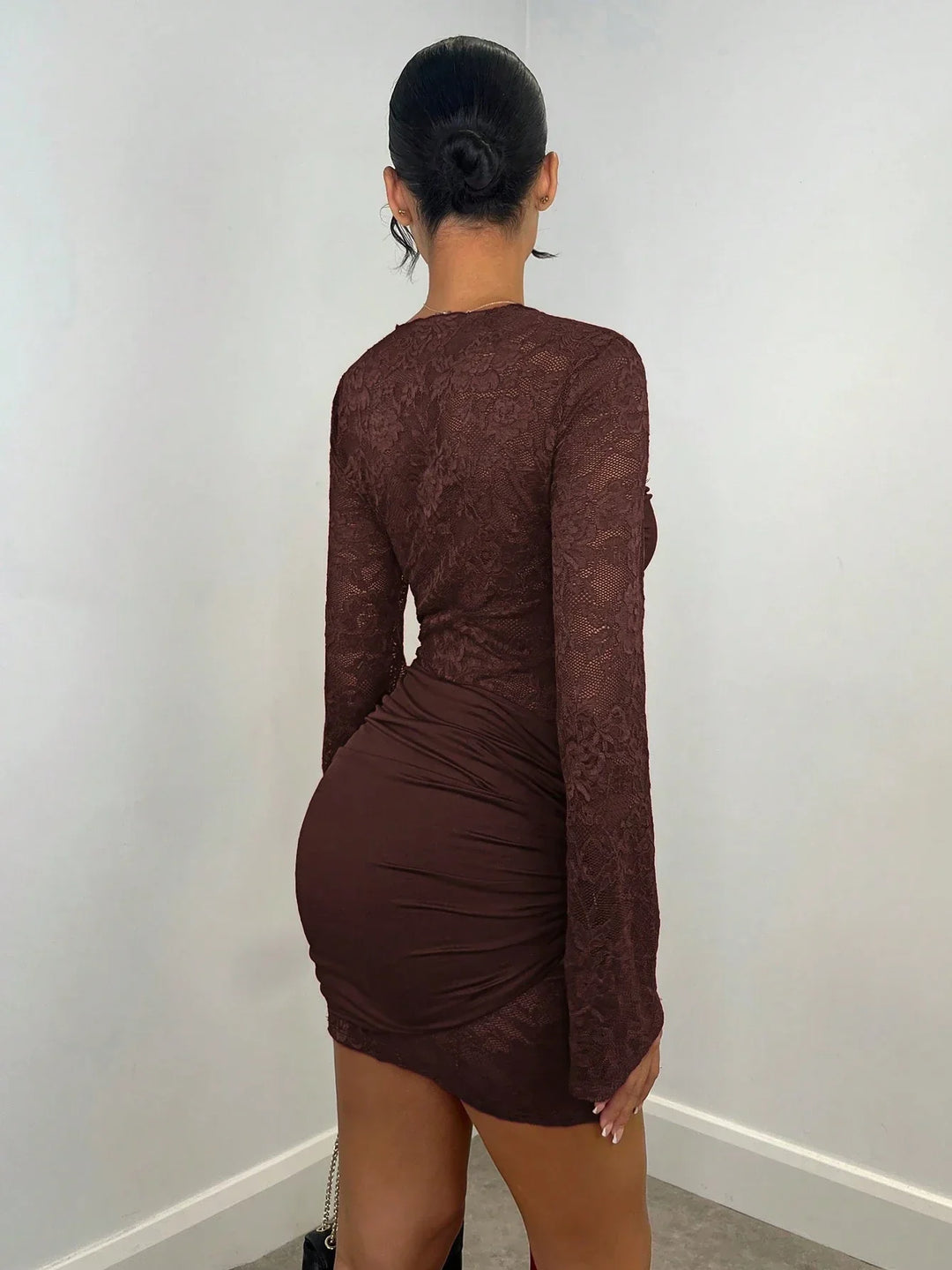 Sabrina™ | Ruffled Lace Mini Dress