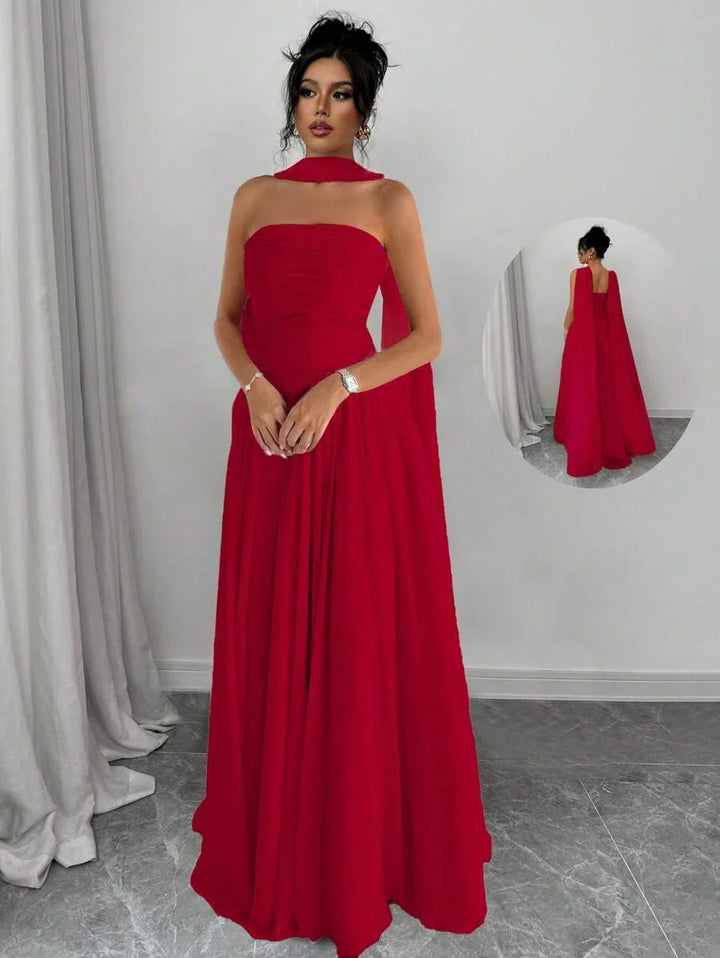 Alessia™ | Sculpted Strapless Maxi Dress