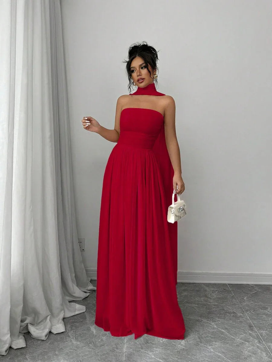 Alessia™ | Sculpted Strapless Maxi Dress