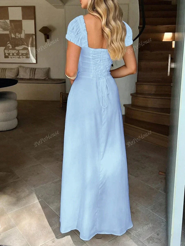 Isolde™ | Soft Boho Corset Maxi Dress