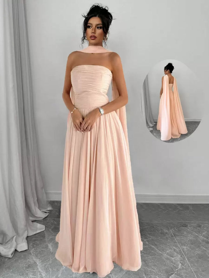 Alessia™ | Sculpted Strapless Maxi Dress