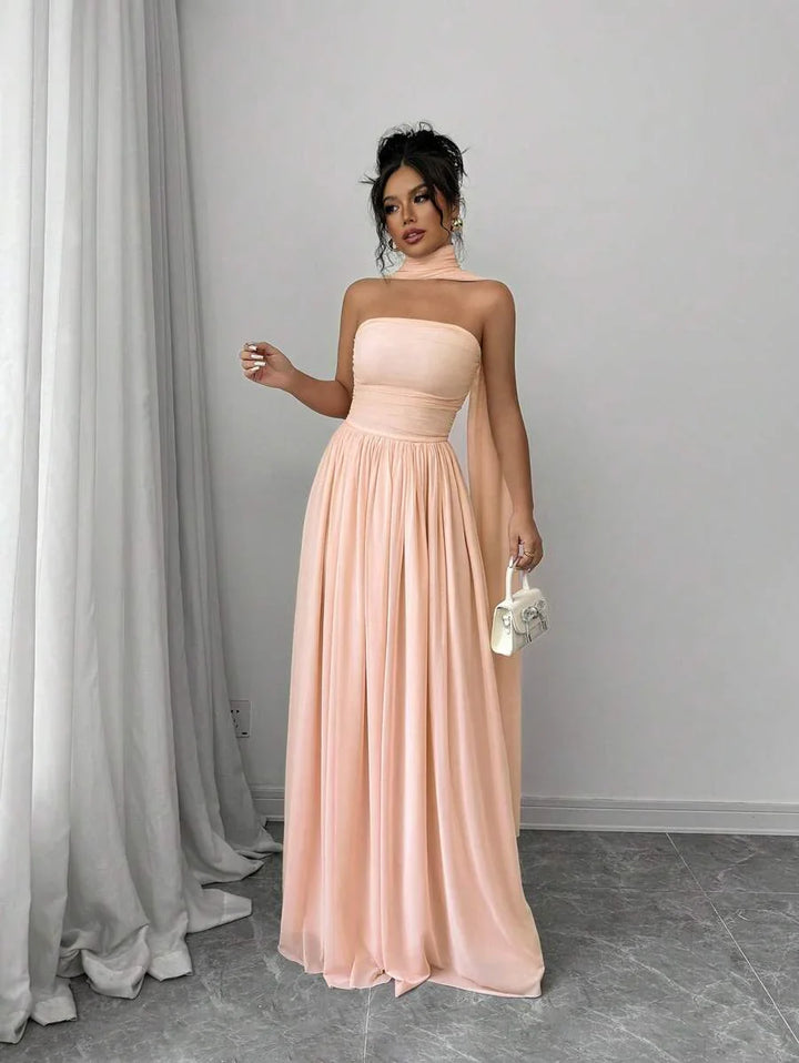 Alessia™ | Sculpted Strapless Maxi Dress