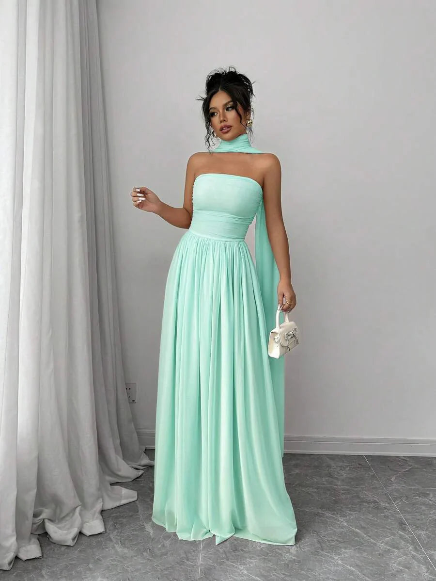 Alessia™ | Sculpted Strapless Maxi Dress