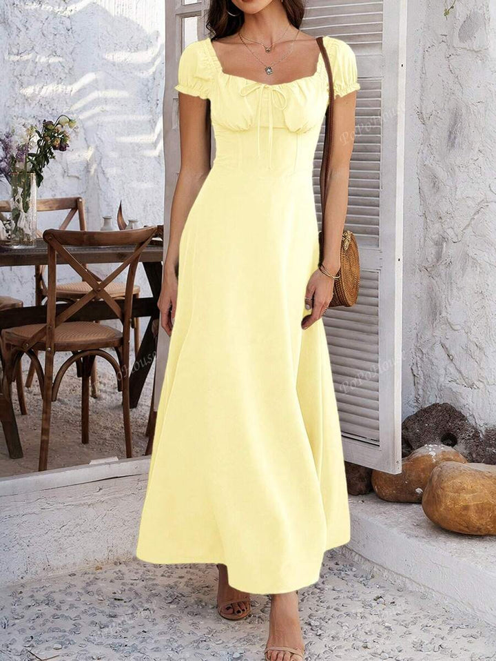 Isolde™ | Soft Boho Corset Maxi Dress