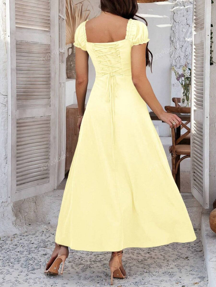 Isolde™ | Soft Boho Corset Maxi Dress