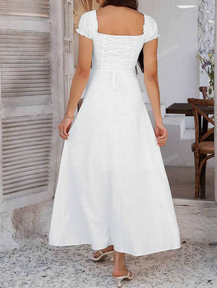 Isolde™ | Soft Boho Corset Maxi Dress