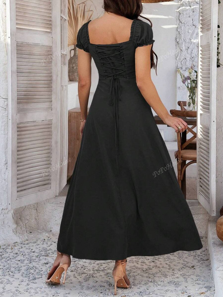 Isolde™ | Soft Boho Corset Maxi Dress