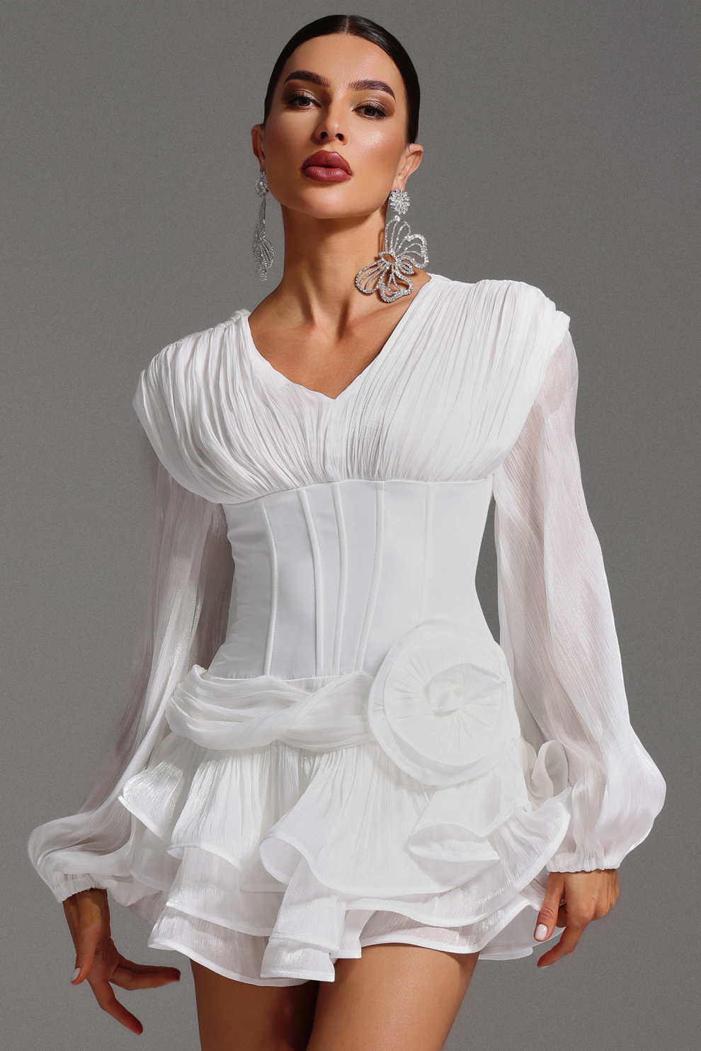 Evelin™ | Ruffled Corset Dress