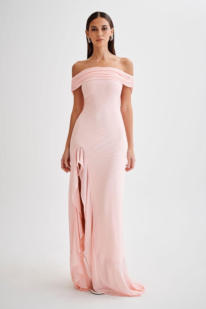 Zarina™ | Off-Shoulder Ruffle Maxi Dress