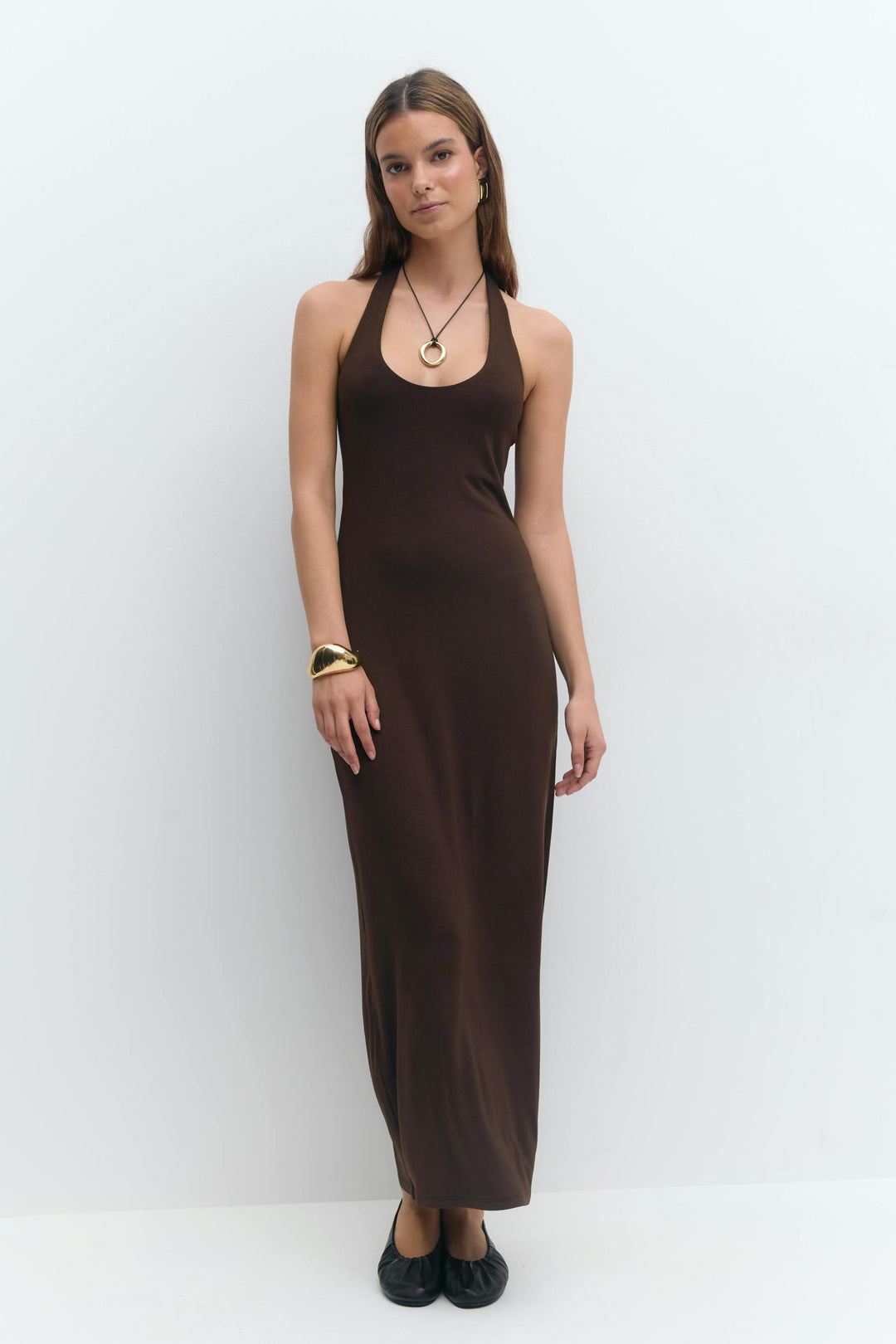 Inès™ | Halterneck Midaxi Dress