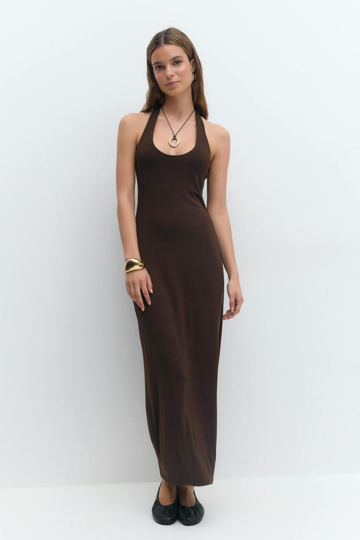 Inès™ | Halterneck Midaxi Dress