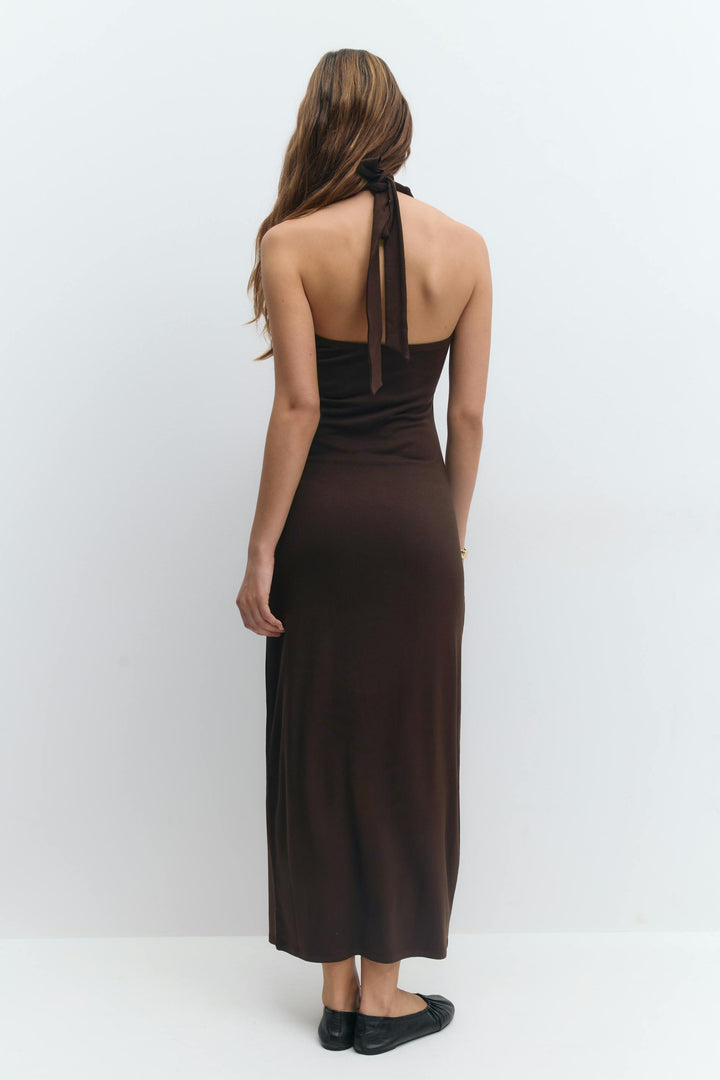 Inès™ | Halterneck Midaxi Dress