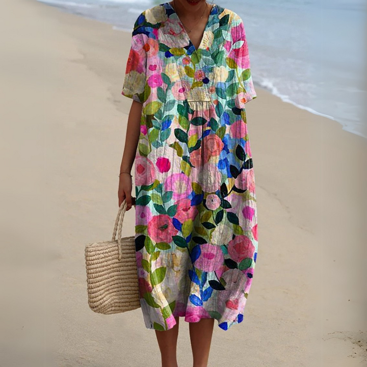 Sorellie™ | Floral Midi Dress