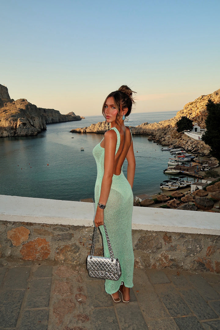 Lana™ | Radiant Backless Knit Dress