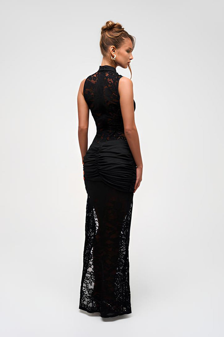 Talina™ | Maxi Dress with Golden Accents