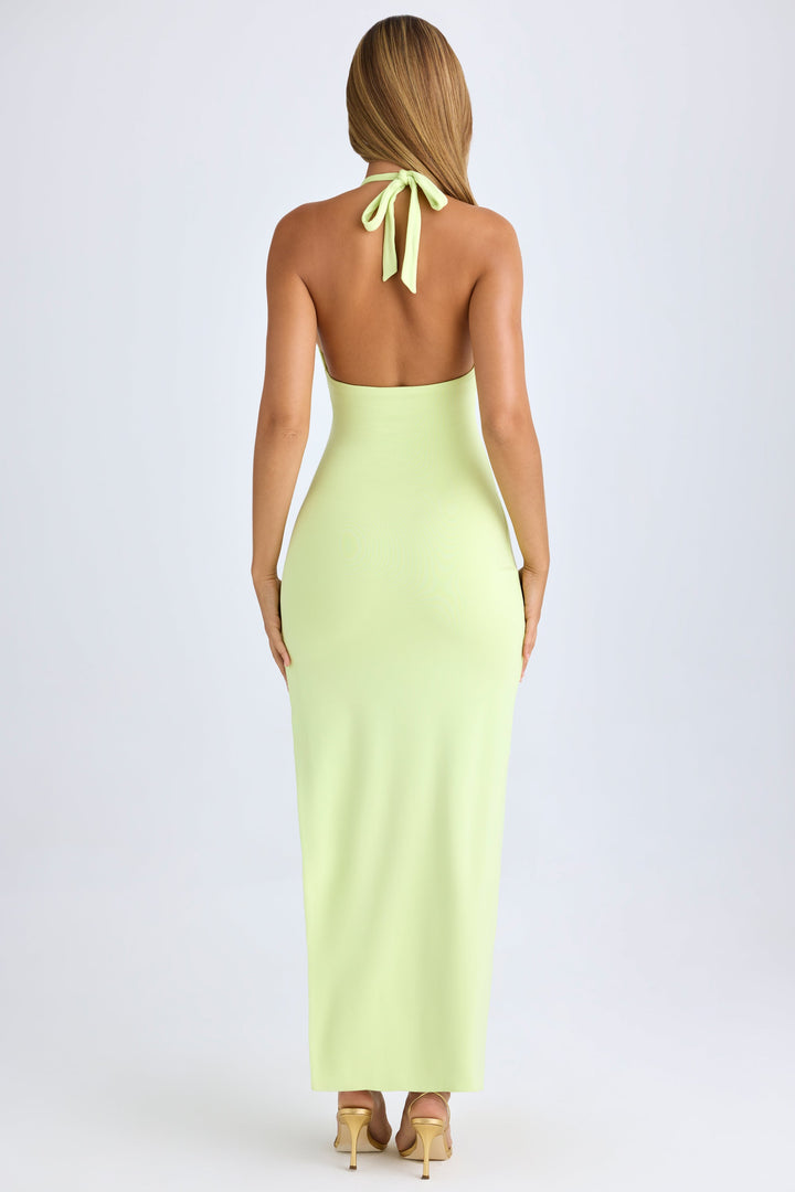 Jasira™ | High Split Halter Maxi Dress