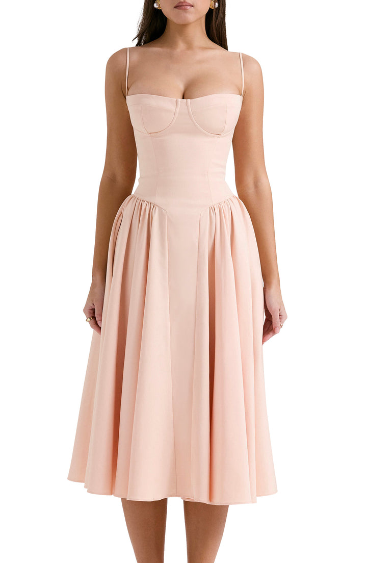 Elara™ | Charm Midi Dress