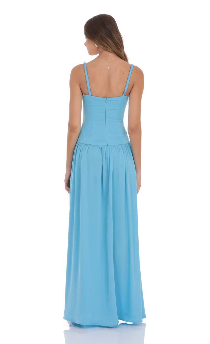 Estelle™ | Satin Ruched Bust Maxi Dress
