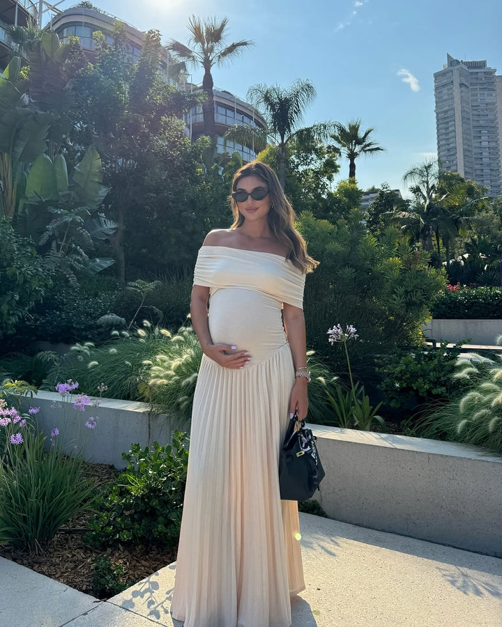 Amara™ | Maternity Pleated Maxi