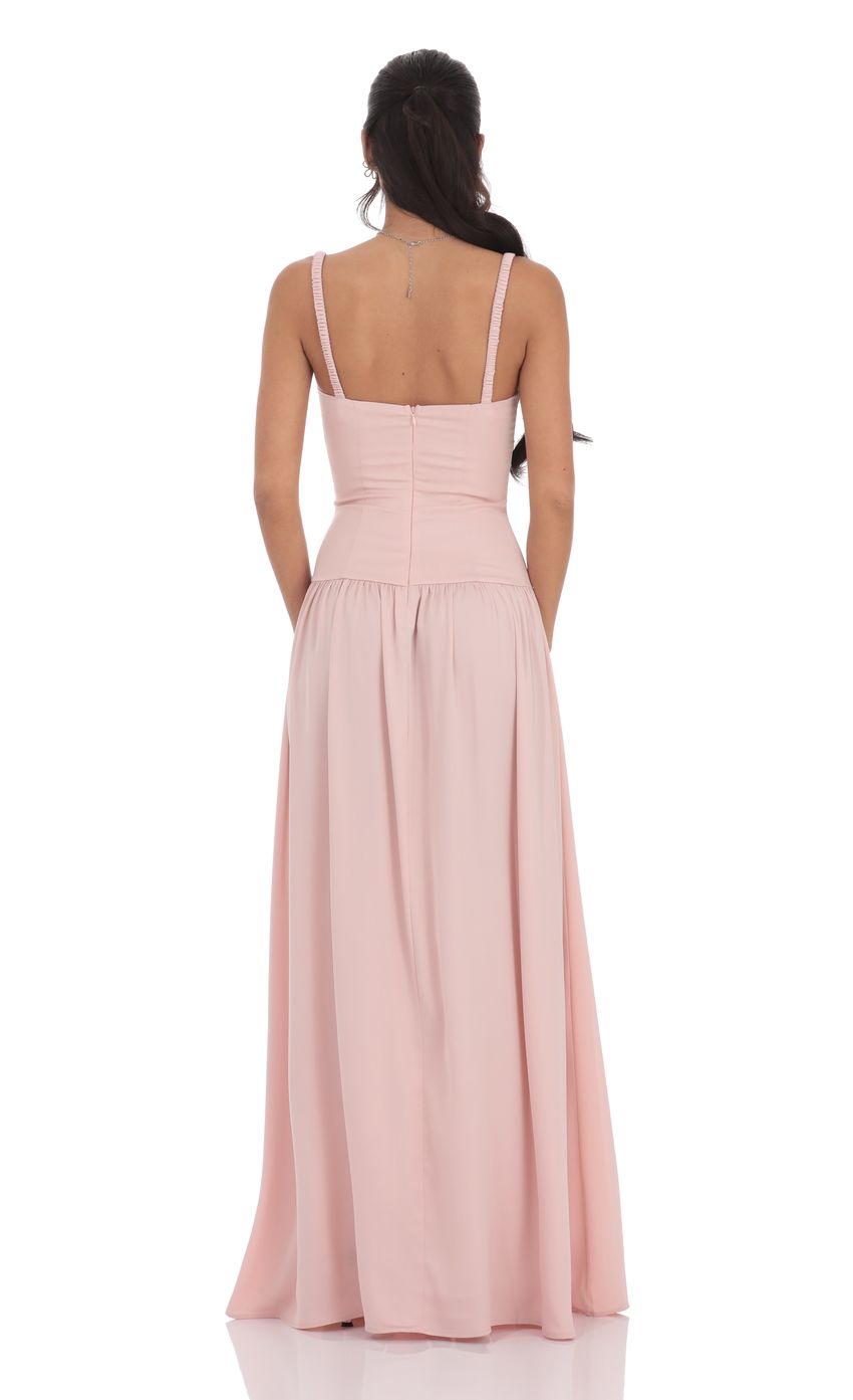 Estelle™ | Satin Ruched Bust Maxi Dress