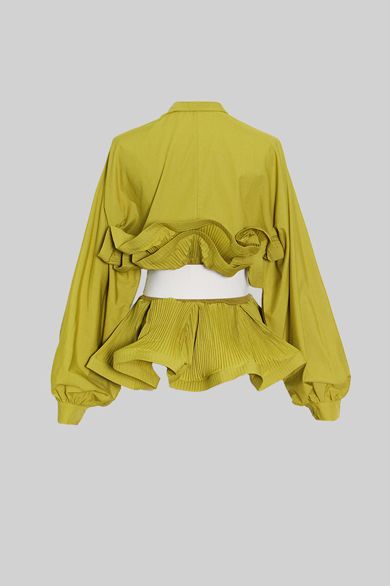 Elodie™ | Ruffle Belt Shirt