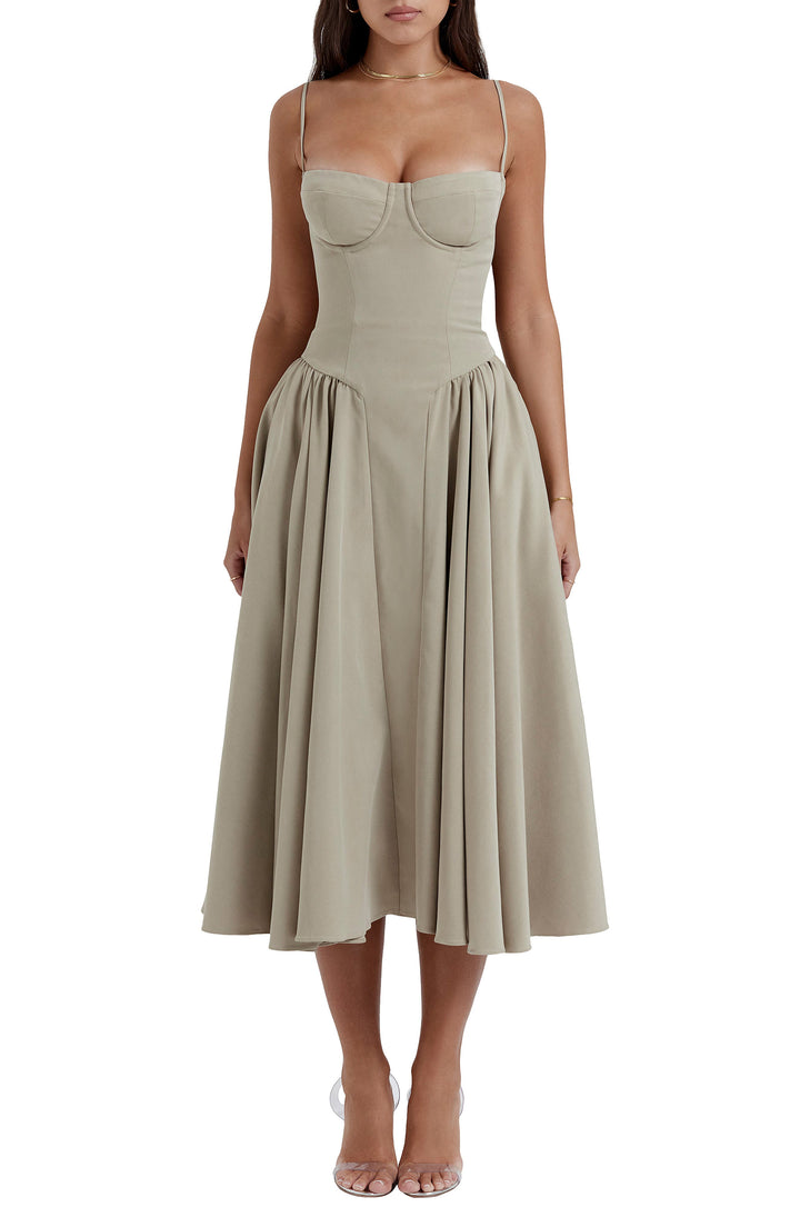 Elara™ | Charm Midi Dress