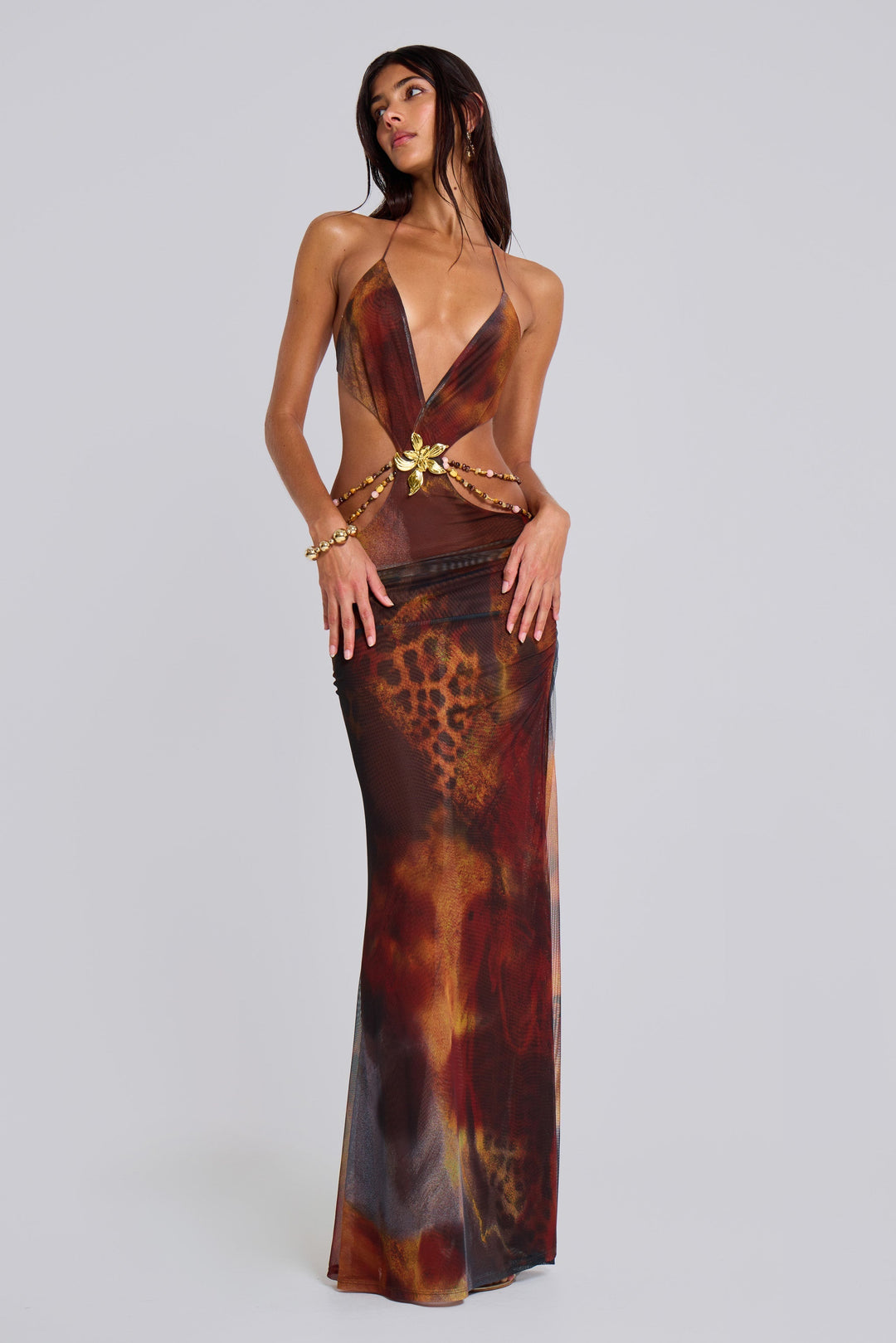 Neriah™ | Whiskey Drape Maxi Dress