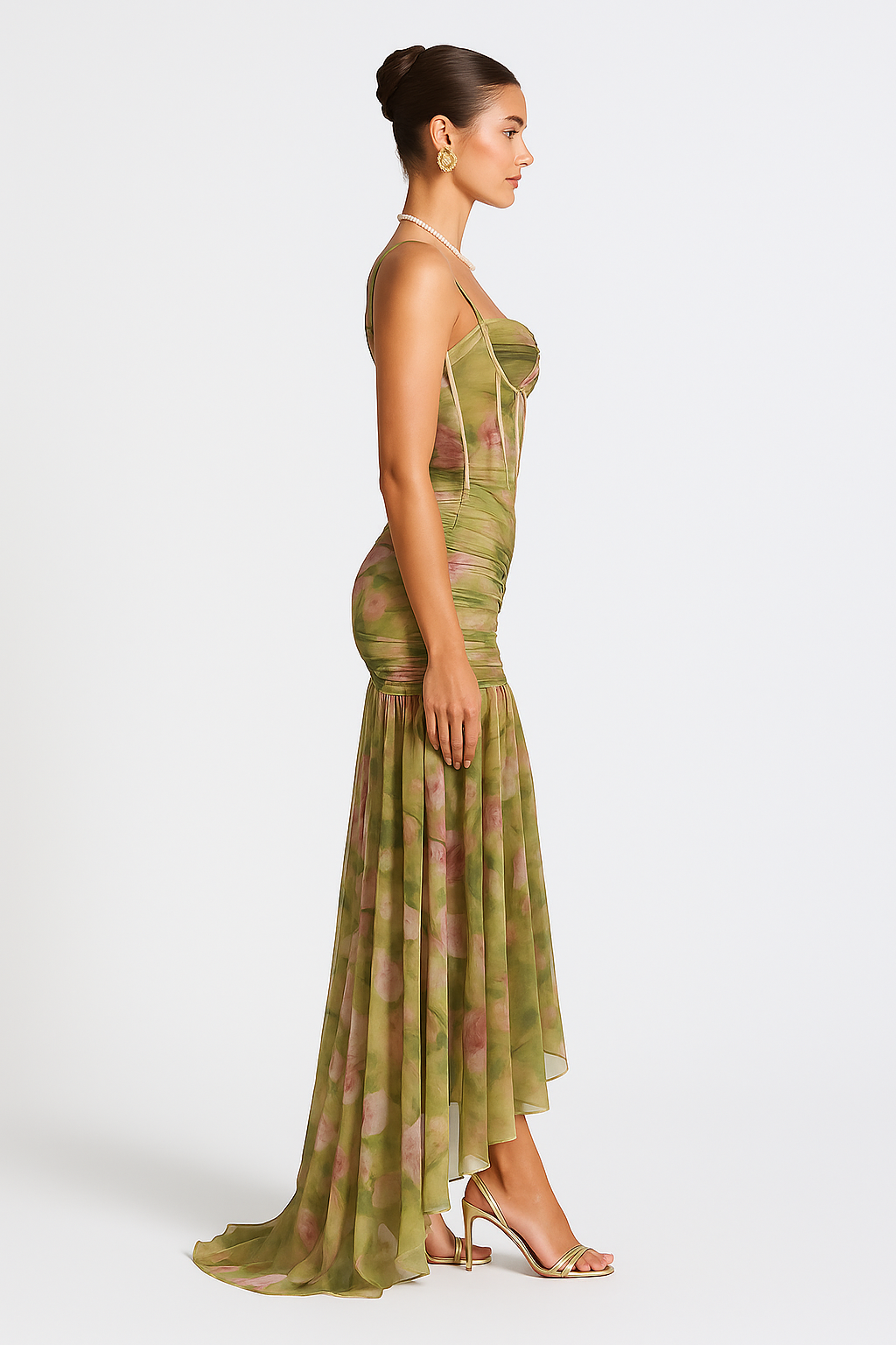 Cireya™ | Floral Pattern Maxi Dress