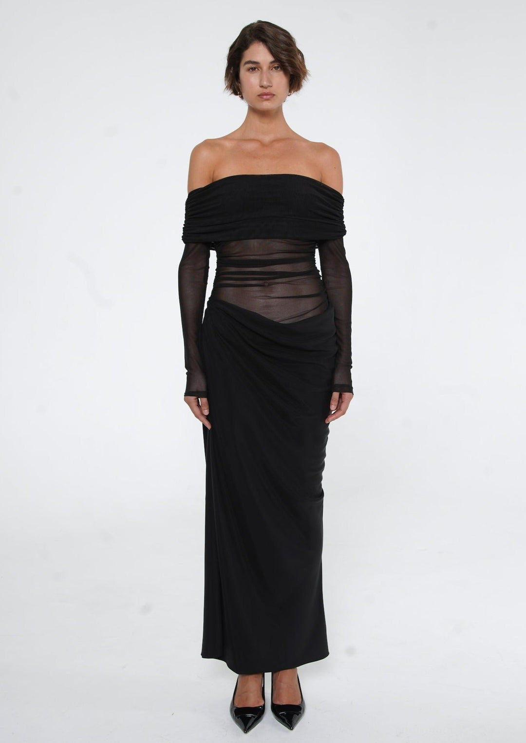 Lydia™ | Draped Back Maxi Dress