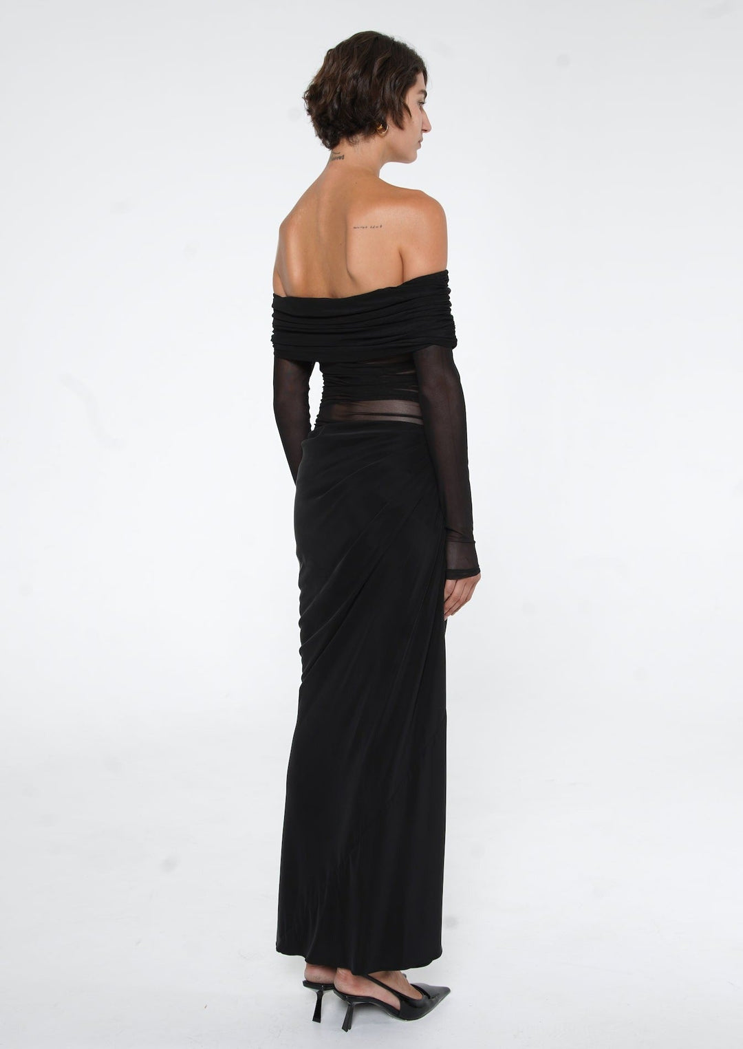 Lydia™ | Draped Back Maxi Dress