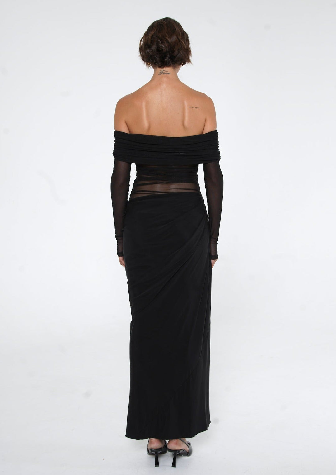 Lydia™ | Draped Back Maxi Dress