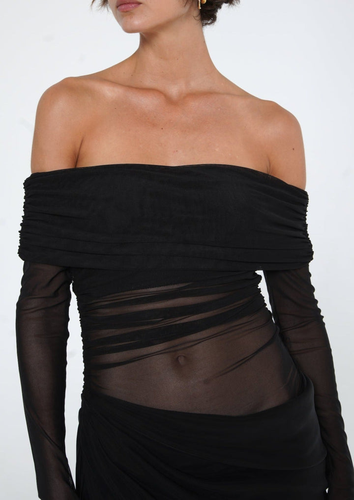 Lydia™ | Draped Back Maxi Dress