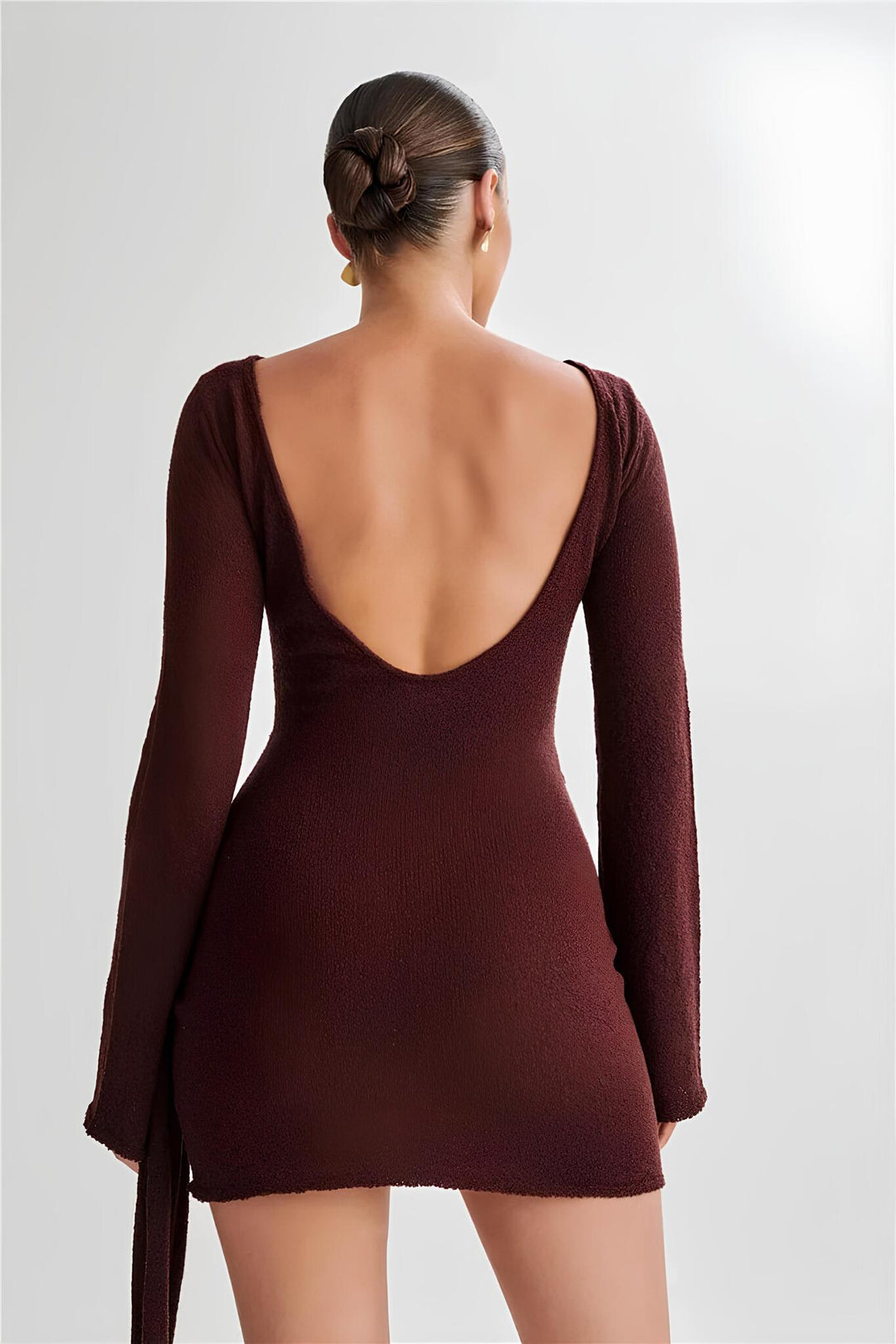Velquira™ | Mini Dress with Scarf