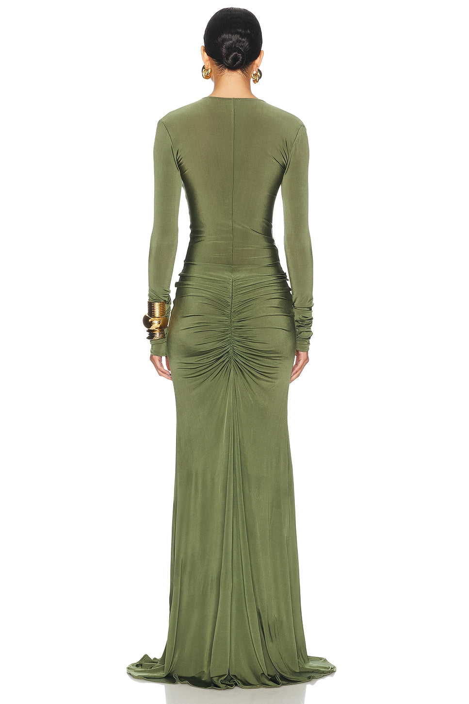 Aaliyah™ | Ruched Keyhole Maxi Dress